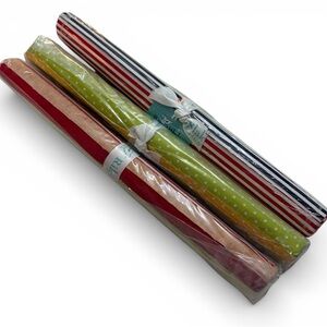 Riley Blake 3 Pack of Fusible Cotton Fabric Fat Sixths Pack 4 Pcs each 12" × 21"